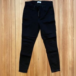 High-rise skinny jeans